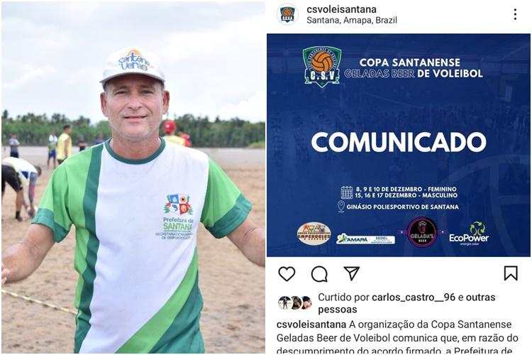 Secretário e sobrinho de Bala descumpre acordo e PMS deixa de apoiar Copa Santanense de Voleibol em homenagem ao aniversário da Cidade
