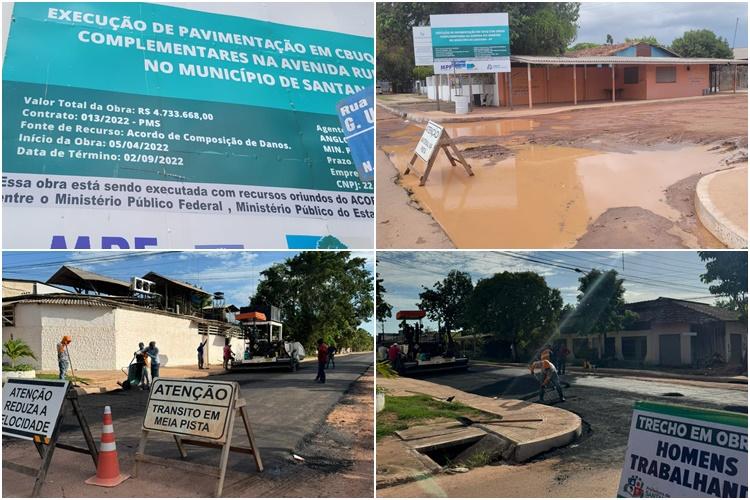 Após denúncia do Portal do Amapá sobre obra parada gerar desgaste ao governo Bala, PMS retoma pavimentação de avenidas