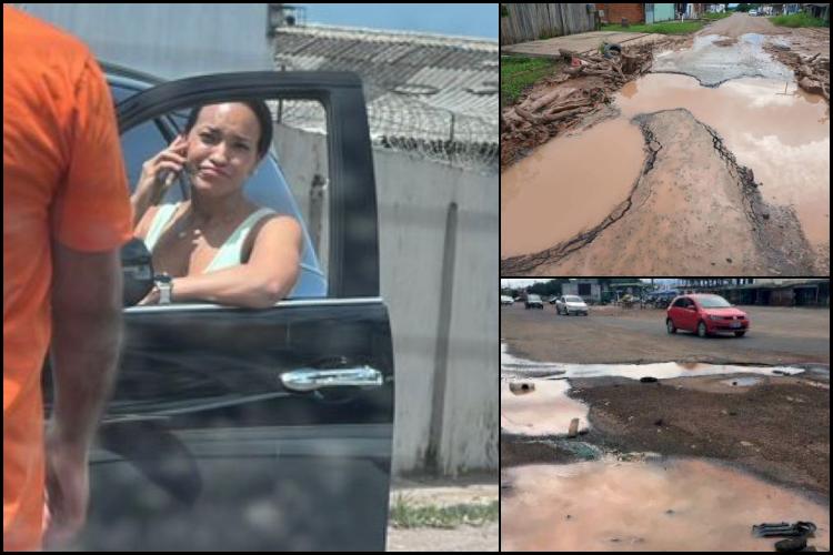 Nem a dancinha salvou: Rayssa Furlan, primeira-dama de Macapá se envolve em acidente tentando escapar de buracos da cidade