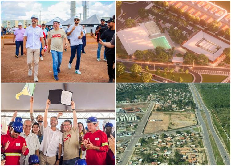 Governador Clécio e senador Randolfe dão ordem de serviço para construção do Centro Multiuso Aldeia da Paz